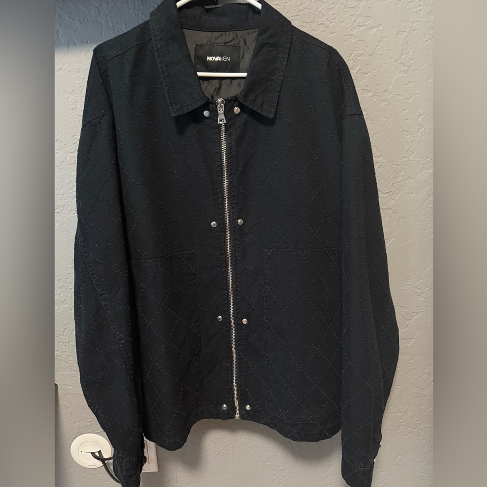 Fashion Nova Black Quilted Jacket